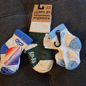 Green and Blue Baby Socks